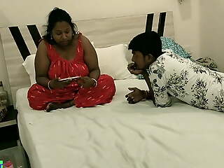 Tamil hot Bhabhi plus husband’s brother have erotic uncut sex!