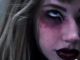 Tartarus yeah! Goth teen nympho Ivy Wolfe goes CRAZY!