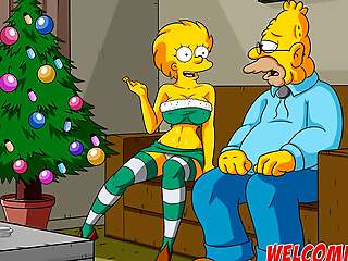 Christmas at rest-home - The Simptoons