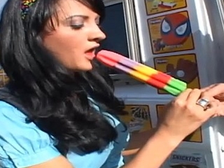 icecream truck finally 18 schoolgirl gets first big cock added to cum
