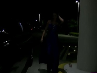 Katie blowjob limo drivers big hard cock after getting dumped